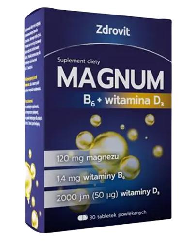 Zdrovit Magnum B6 + witamina D3 30 tabl.